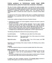 Outline Guidance on Dothistroma Needle Blight Resilience Action Plans for Forest Tree Nurseries in Scotland
